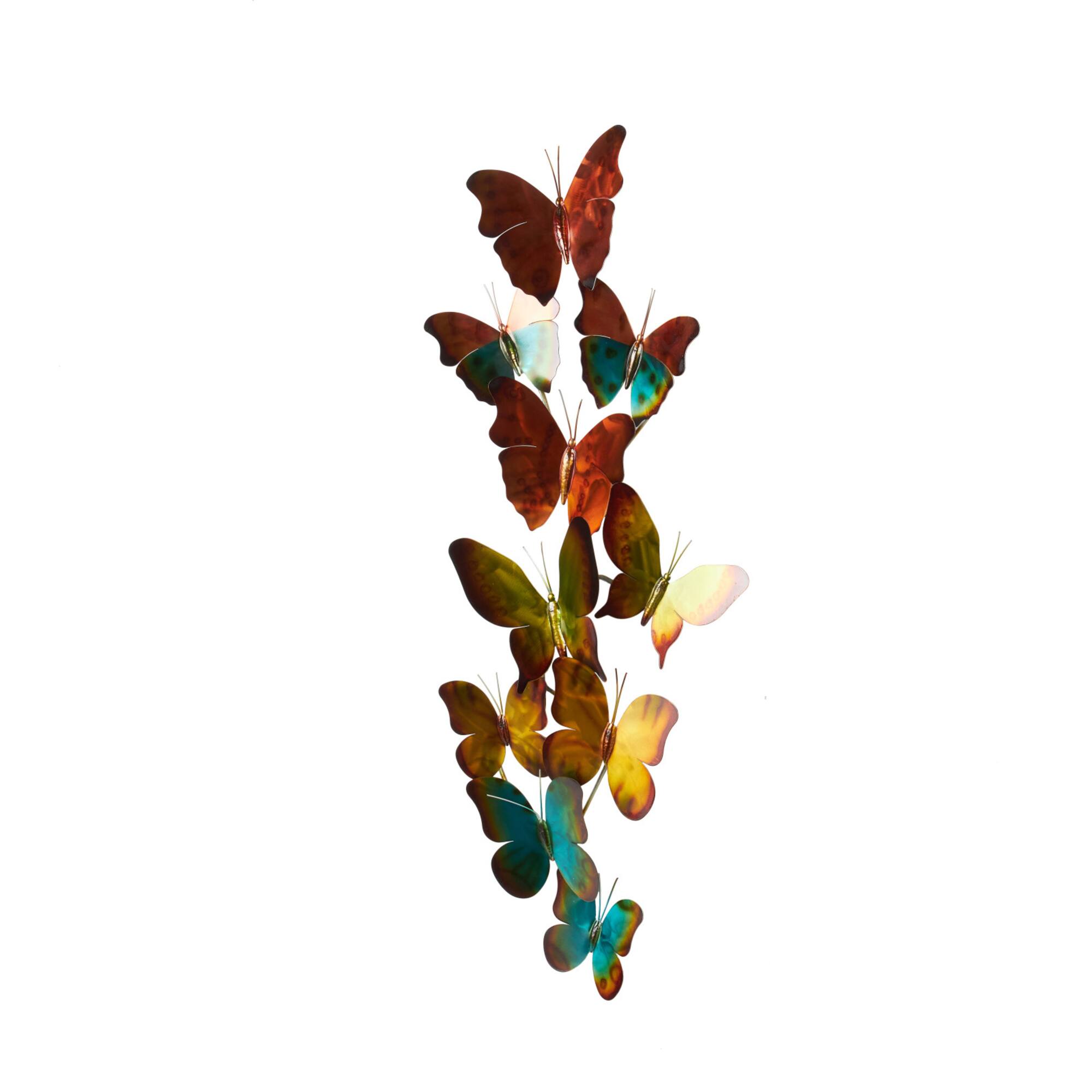 35.5" Stainless Steel Butterfly Wall Décor